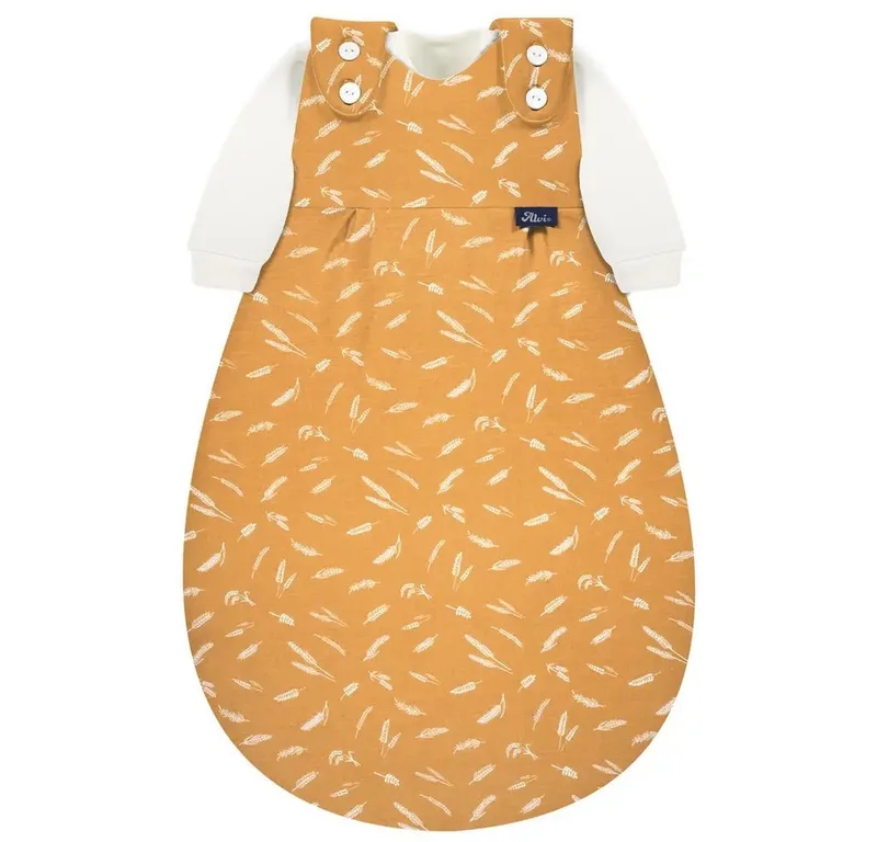 Babyschlafsack ALVI Baby-Mäxchen 3tlg. Flachgewebe Earth orange, Gr. 74/80 by Alvi – product photo