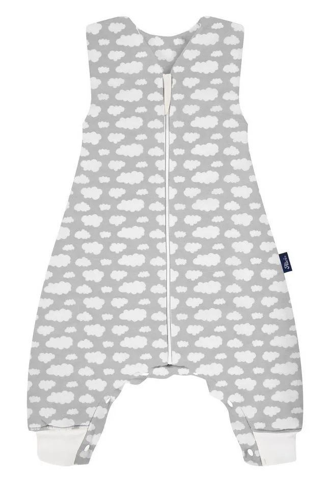 Babyschlafsack Sleep-Overall wattiert Schlafsack mit Füßen Wolke Silber Exclusiv de Alvi – photo produit