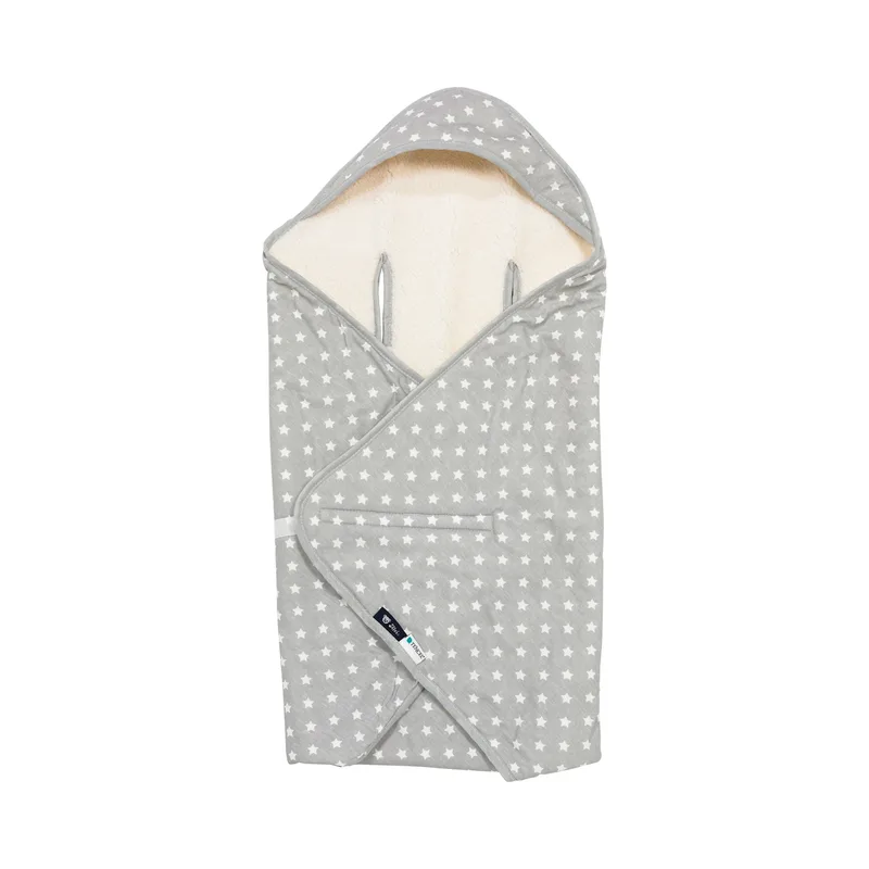 Einschlagdecke für Babyschale från Alvi i Silver, 800 × 800 mm – produktbild