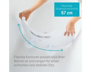 Babybadewanne Angelcare Badewannenverkleinerer weniger Wasserverbrauch Bath Dam von Angelcare – Produktfoto 4 von 5