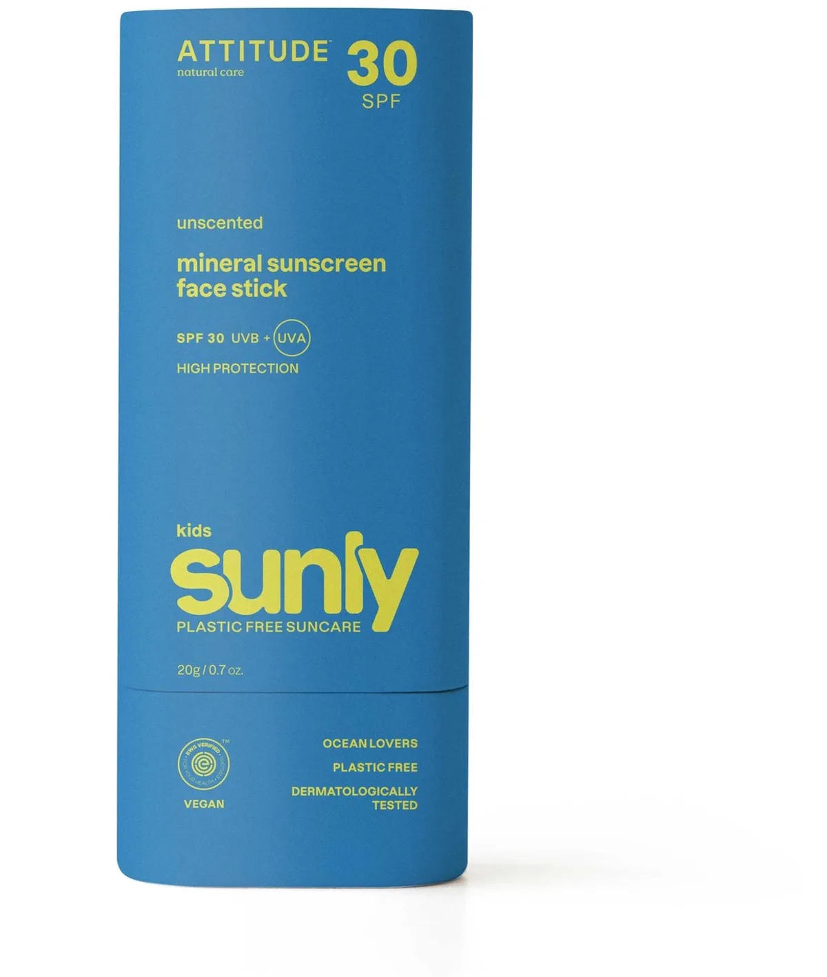 zonnebrandstick - baby & kind - gezicht - SPF 30 - ongeparfumeerd de Attitude – photo produit
