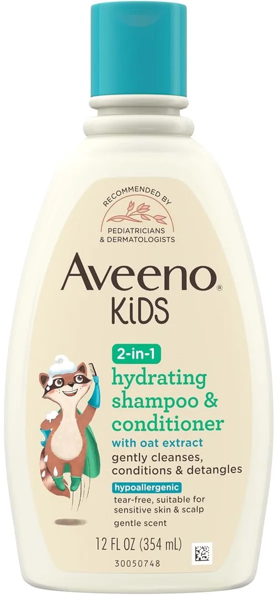 Kids 2-in-1 Hydraterende Shampoo & Conditioner met Haverextract – Alle Haartypes – 354 ml