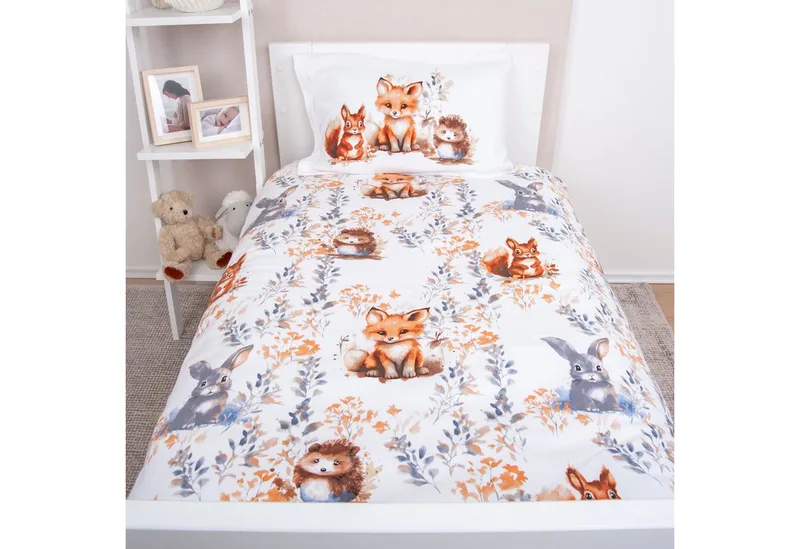 Babybettwäsche Baby Best Little Forest, Flanell, 2 teilig, Flanellbettwäsche från Baby Best i Flerfärgad – produktbild
