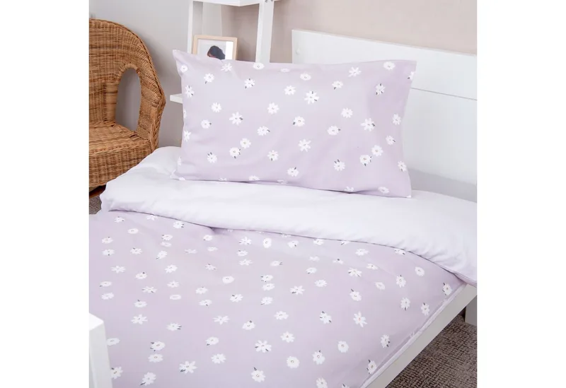 Babybettwäsche BabyBest Flower Bunny, Flanell, 2 teilig, Flanellbettwäsche fra Baby Best i Flerfarvet – produktbillede