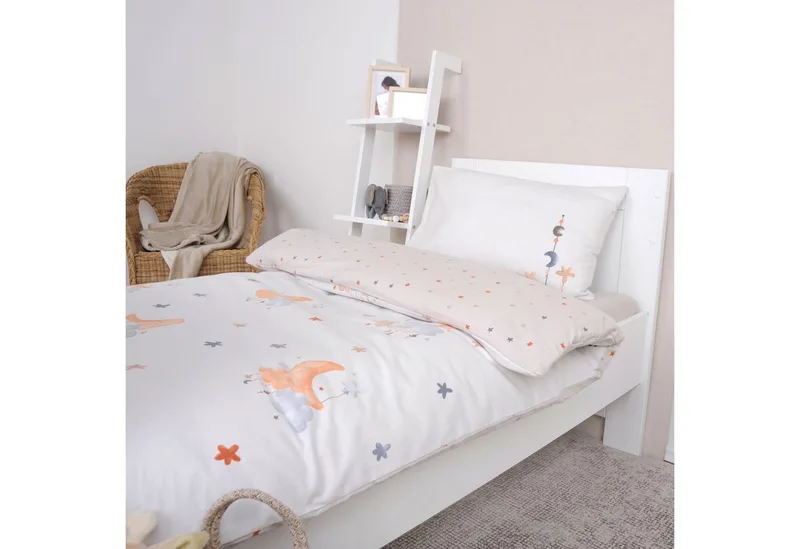 Babybettwäsche BabyBest Moon and Stars, Flanell, 2 teilig de Baby Best en Multicolore – photo produit