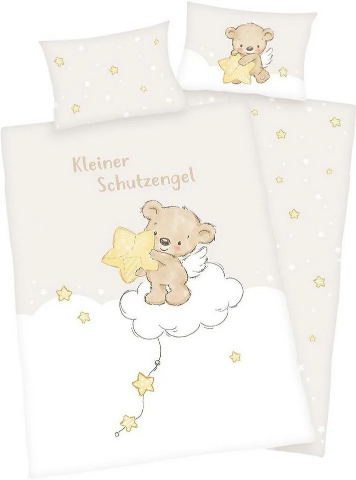 Babybettwäsche kleiner Schutzengel, Renforcé, 2 teilig från Baby Best i Flerfärgad – produktbild