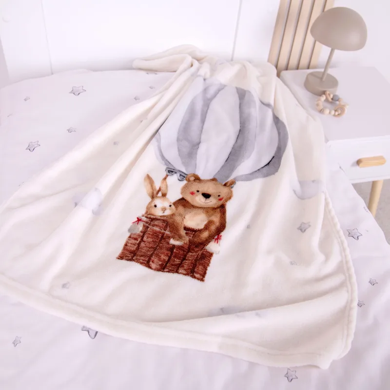 Babydecke Microfaserflausch 75x100 cm von Baby Best in Beige, 100 × 75 mm – Produktfoto 2 von 3