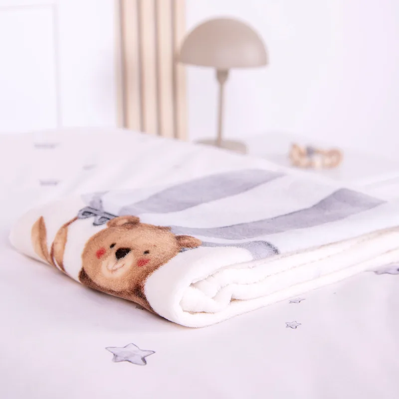 Babydecke Microfaserflausch 75x100 cm von Baby Best in Beige, 100 × 75 mm – Produktfoto 1 von 3