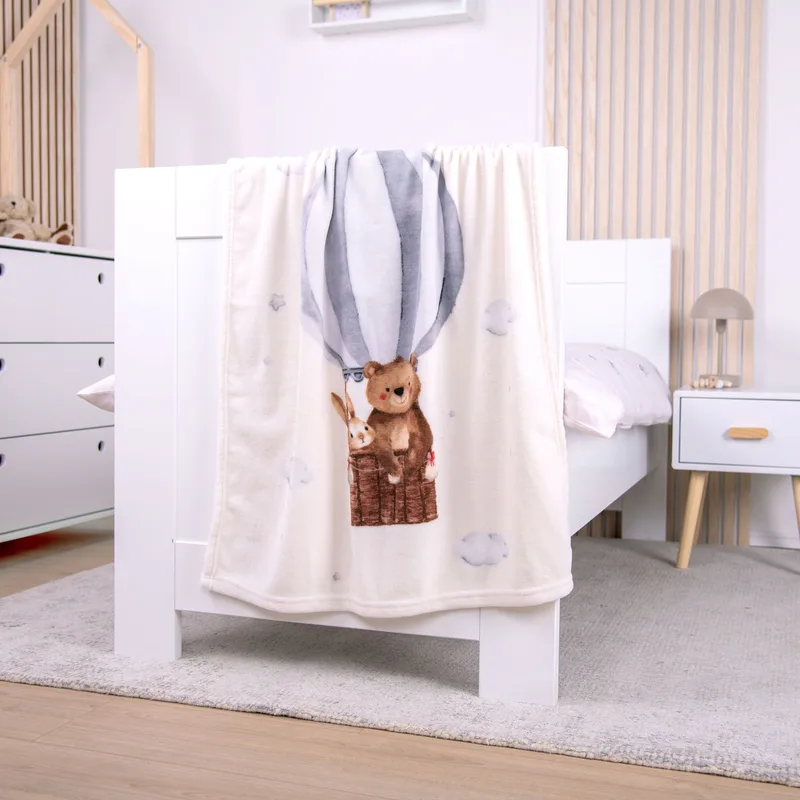 Babydecke Microfaserflausch 75x100 cm von Baby Best in Beige, 100 × 75 mm – Produktfoto 3 von 3