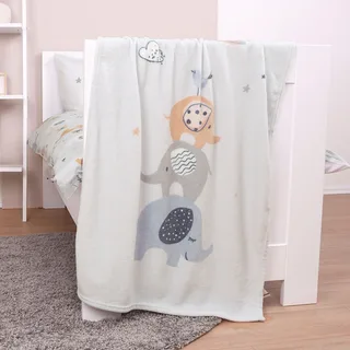 Babydecke Microfaserflausch 75x100 cm von Baby Best in Blau, 100 × 75 mm – Produktfoto 2 von 2