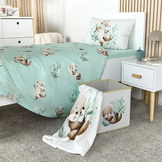Babydecke Microfaserflausch 75x100 cm von Baby Best in Weiß, 100 × 75 × 3 mm – Produktfoto 3 von 3