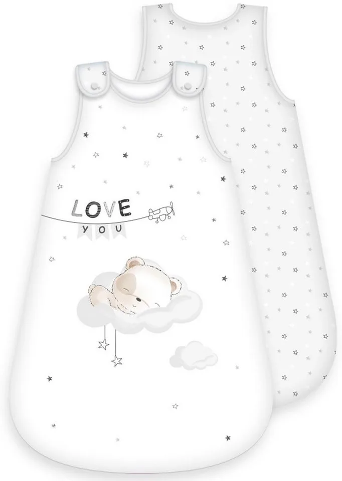 Babyschlafsack Sleeping Little Bear Baby-Schlafsack 70cm (1 tlg) de Baby Best en Blanc – photo produit