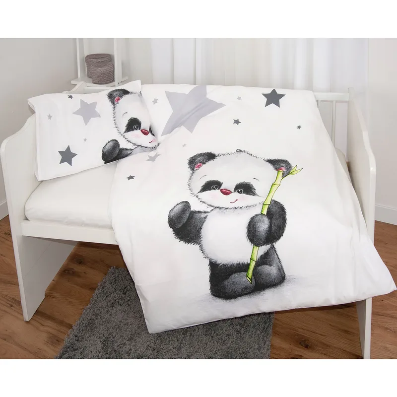 Bettwäsche Panda 40x60 / 100x135 cm de Baby Best en Multicolore, 1350 × 1000 mm – photo produit