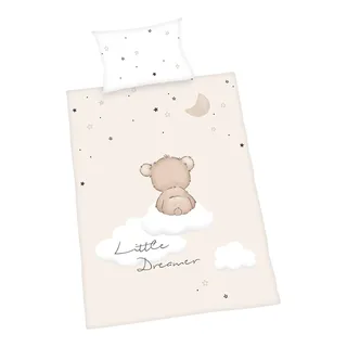 Flanell Wende-Bettwäsche 40x60 / 100/135 cm van Baby Best in Beige – productfoto 1 van 2