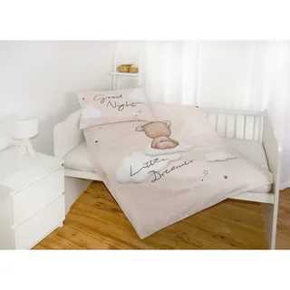 Flanell Wende-Bettwäsche 40x60 / 100/135 cm van Baby Best in Beige – productfoto 2 van 2