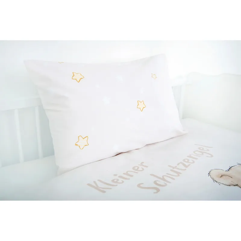 Flanell Wende-Bettwäsche 40x60 / 100/135 cm von Baby Best in Beige – Produktfoto 2 von 3