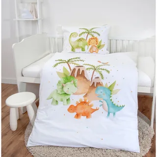 Merkloos Kinderbeddengoed Katoen 100x135 cm met Kussensloop 40x60 cm van Baby Best in Wit – productfoto 3 van 3