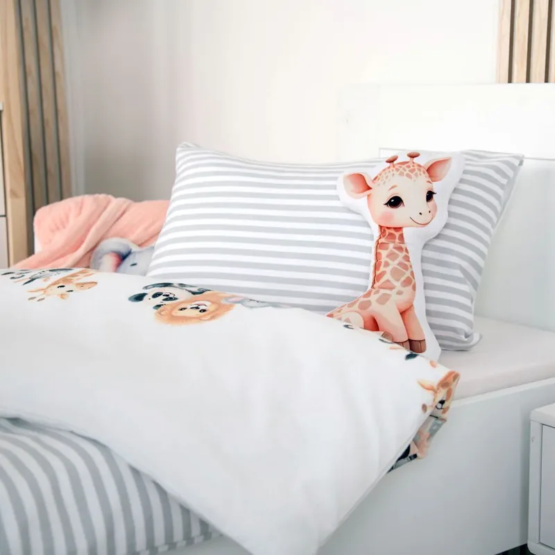 Flanell Wende-Bettwäsche 40x60 / 100x135 cm von Baby Best in Grau – Produktfoto 2 von 3