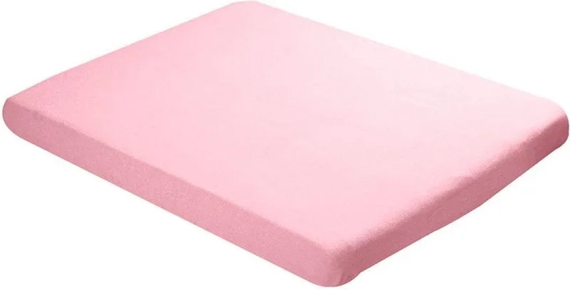Hoeslaken badstof - 70x140cm van Baby Best in Roze – productfoto