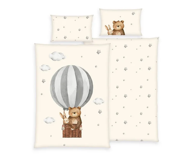 Kinderbettwäsche – Ballonfahrt, 100% Baumwolle by Baby Best – product photo