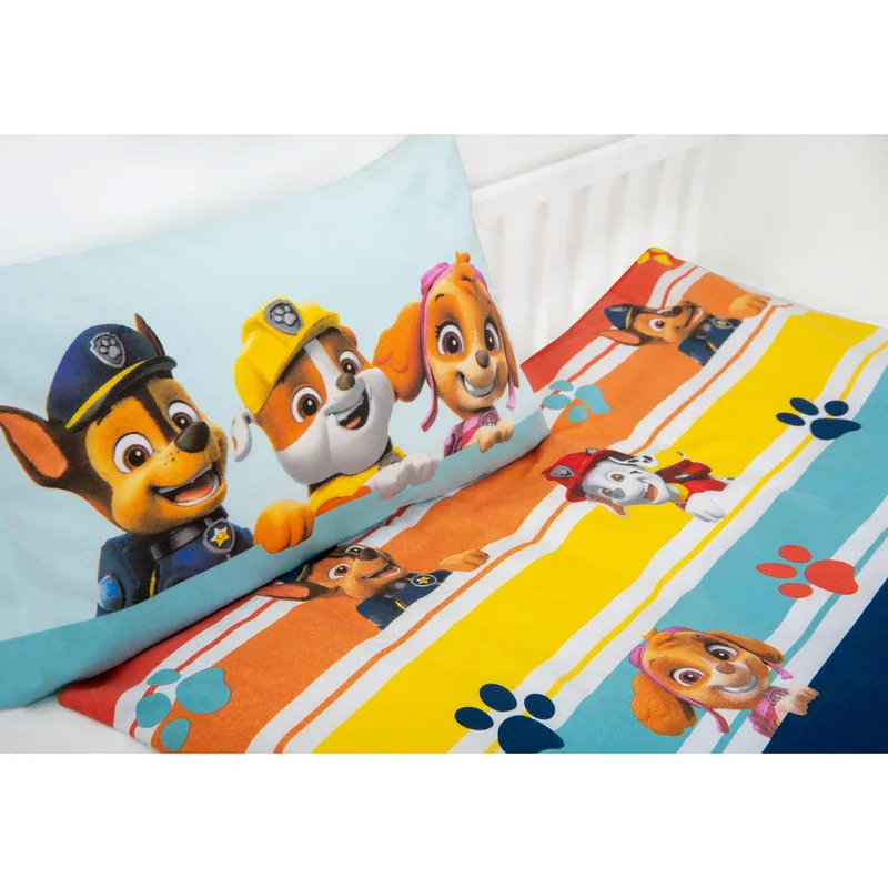 Paw Patrol Renforcé-Bettwäsche 40x60 / 100x135 cm fra Baby Best i Flerfarvet – produktbillede 3 af 3