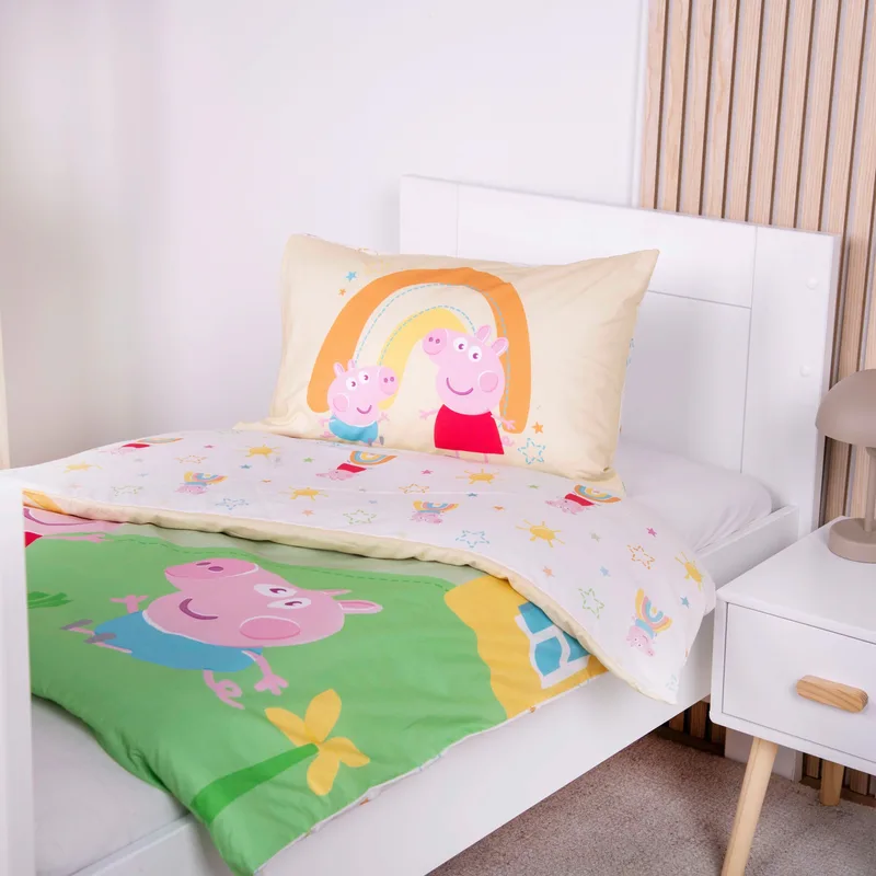 Peppa Pig Renforcé Wende-Bettwäsche Peppa Pig 40x60 / 100x135 cm de Baby Best en Multicolore, 37 × 26 × 2 mm – photo produit 2 sur 3