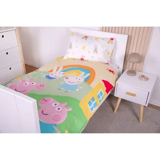 Peppa Pig Renforcé Wende-Bettwäsche Peppa Pig 40x60 / 100x135 cm de Baby Best en Multicolore, 37 × 26 × 2 mm – photo produit 1 sur 3