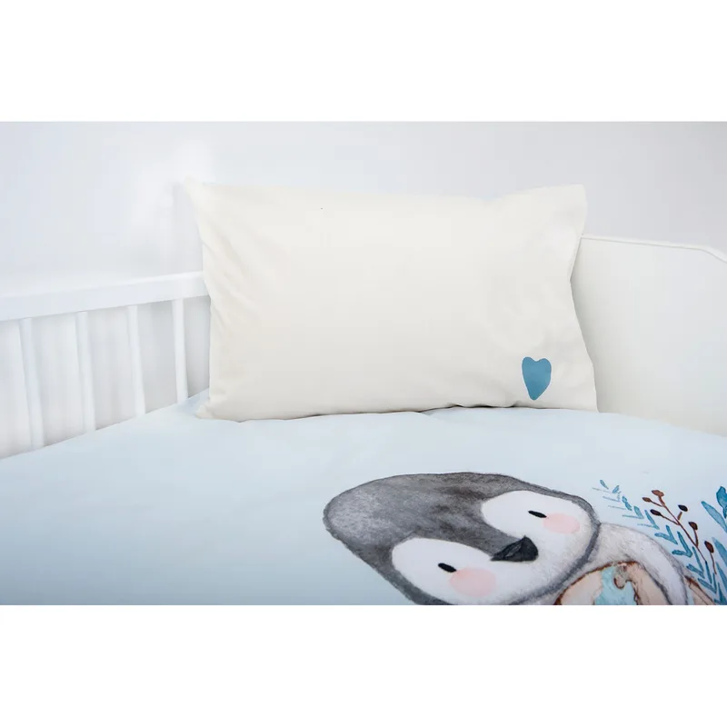 Renforcé Wende-Bettwäsche 40x60 / 100x135 cm de Baby Best en Bleu – photo produit 3 sur 3