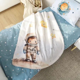 Renforcé Wende-Bettwäsche 40x60 / 100x135 cm de Baby Best en Bleu clair, 37 × 26 × 3 mm – photo produit 2 sur 3