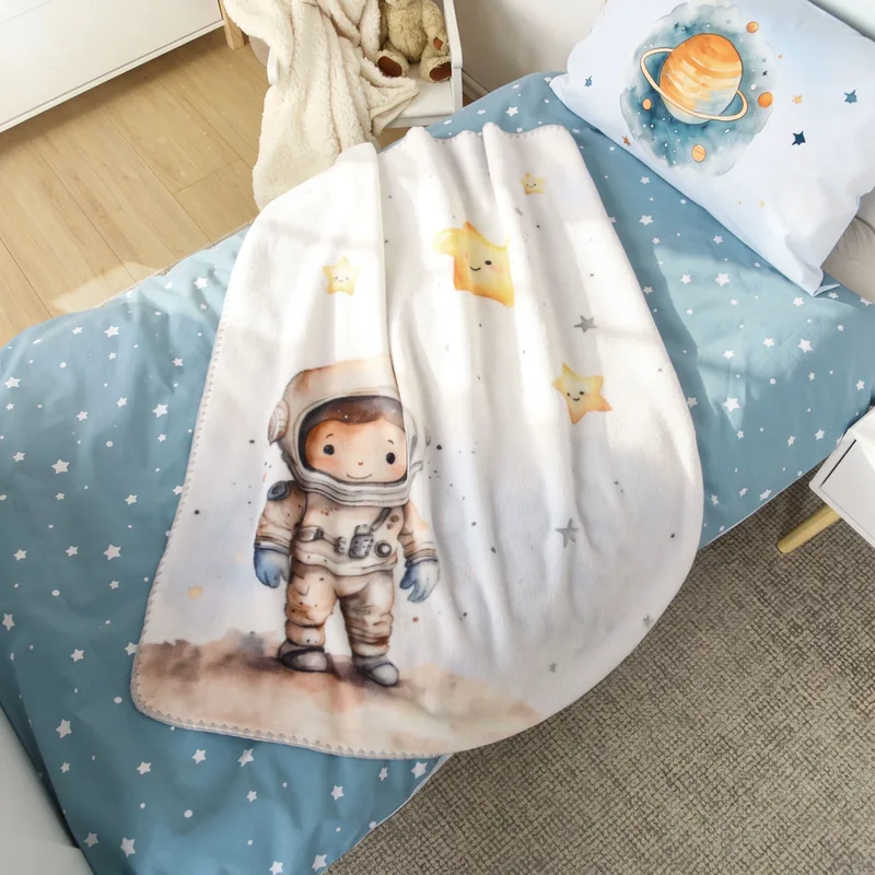 Renforcé Wende-Bettwäsche 40x60 / 100x135 cm de Baby Best en Bleu clair, 37 × 26 × 3 mm – photo produit 2 sur 3
