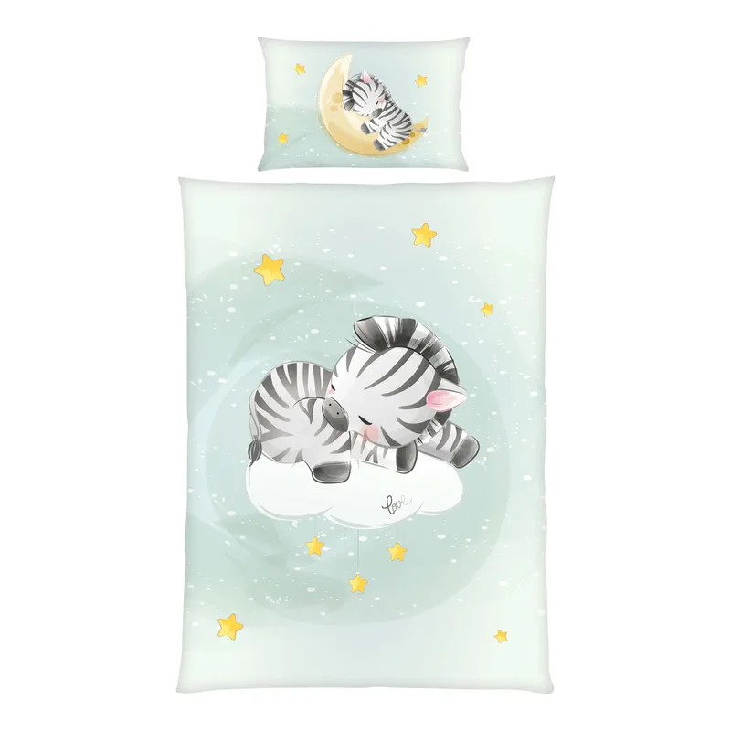 Renforcé Wende-Bettwäsche 40x60 / 100x135 cm de Baby Best en Tuerkis – photo produit 1 sur 3