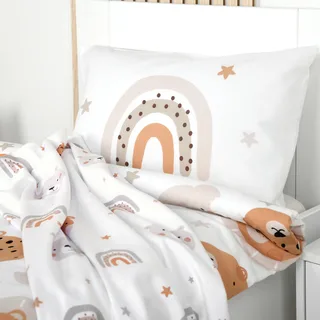 Renforcé Wende-Bettwäsche 40x60 / 100x135 cm de Baby Best en Blanc – photo produit 2 sur 2