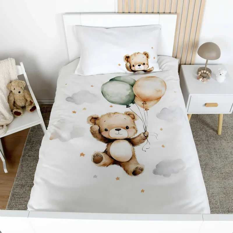 Renforcé Wende-Bettwäsche 40x60 / 100x135 cm von Baby Best in Weiß, 37 × 26 × 2,5 mm – Produktfoto 3 von 3