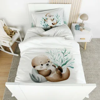 Renforcé Wende-Bettwäsche 40x60 / 100x135 cm de Baby Best en Blanc, 37 × 26 × 2,5 mm – photo produit 2 sur 2