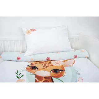Renforcé Wende-Bettwäsche 40x60 / 100x135 cm fra Baby Best i Hvid – produktbillede 2 af 3