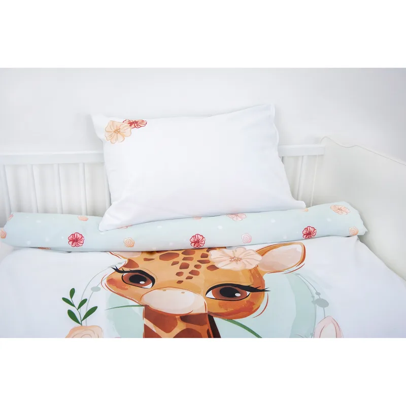 Renforcé Wende-Bettwäsche 40x60 / 100x135 cm fra Baby Best i Hvid – produktbillede 2 af 3