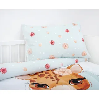 Renforcé Wende-Bettwäsche 40x60 / 100x135 cm fra Baby Best i Hvid – produktbillede 3 af 3