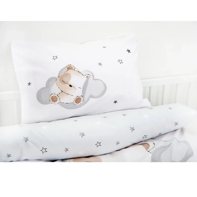 Renforcé Wende-Bettwäsche Little Bear 40x60/ 100x135 cm by Baby Best in White – product photo 1 of 2