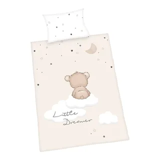 Renforcé Wende-Bettwäsche Little Dreamer 40x60 / 100x135 cm de Baby Best en Beige – photo produit 1 sur 3