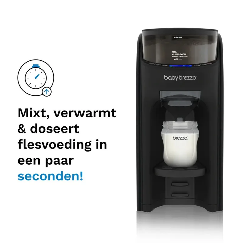 Formula Pro Advanced – Automatische Flesvoeding Maker – Babyfles Apparaat – All Black fra Baby Brezza i Sort – produktbillede 2 af 4