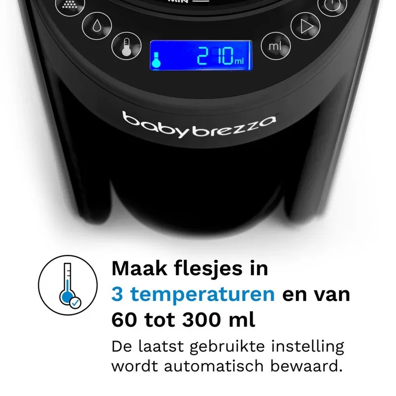 Formula Pro Advanced – Automatische Flesvoeding Maker – Babyfles Apparaat – All Black fra Baby Brezza i Sort – produktbillede 3 af 4