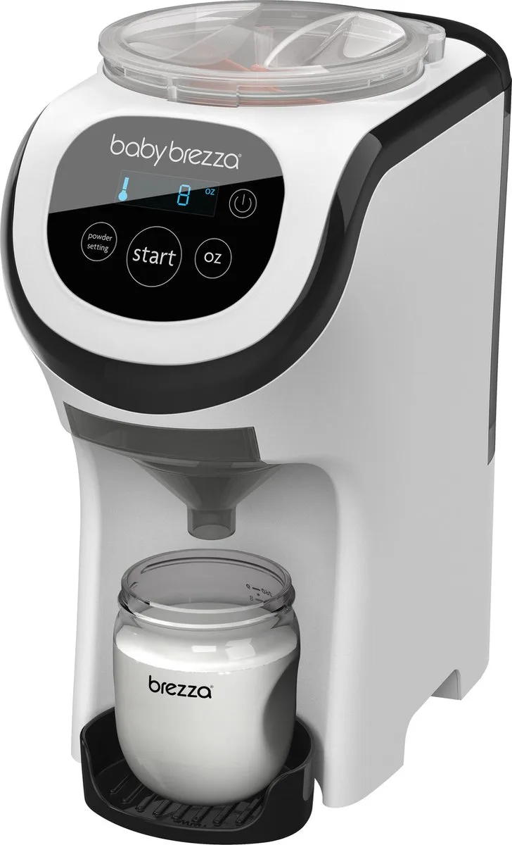 Formula Pro Mini – Compacte Flesvoeding Maker – Babyfles Apparaat - Wit de Baby Brezza en Zwart en Wit – photo produit