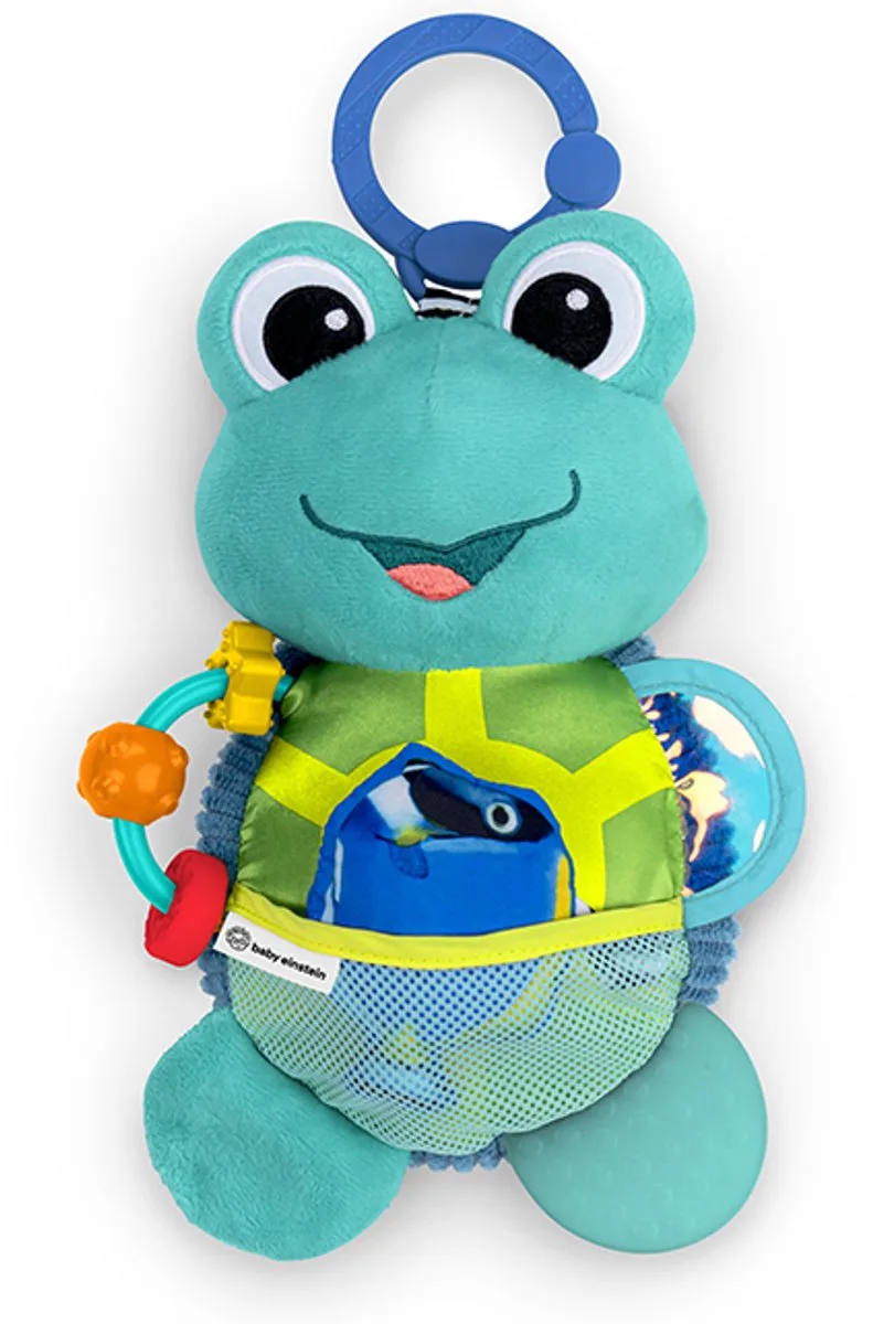 Baby activity knuffel sensory sidekick van Baby Einstein in Groen – productfoto