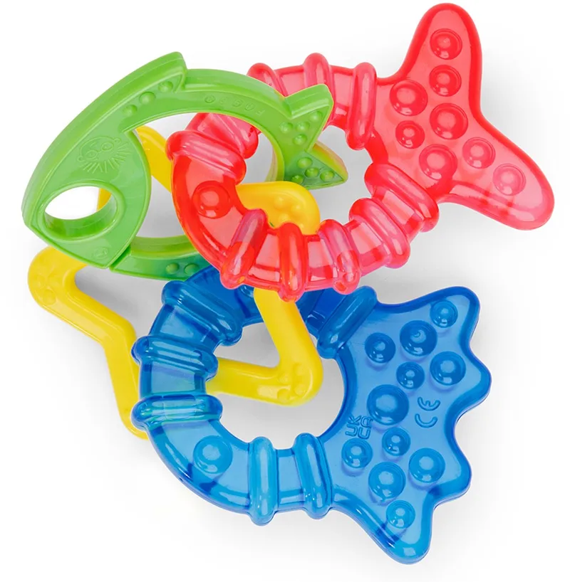 Baby bijtring Cool Critters teether set van Baby Einstein in Meerkleurig – productfoto