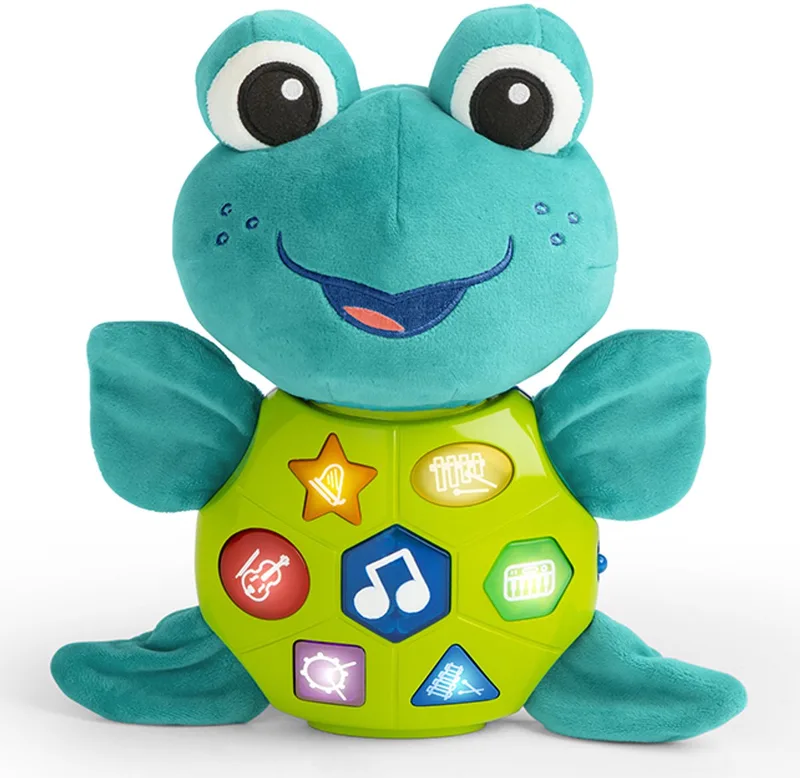 Baby knuffel met geluid cuddly composer van Baby Einstein in Groen – productfoto