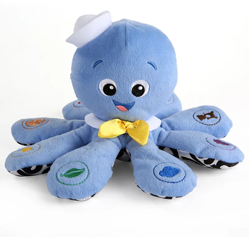 Baby knuffel met geluid octoplush van Baby Einstein in Blauw – productfoto
