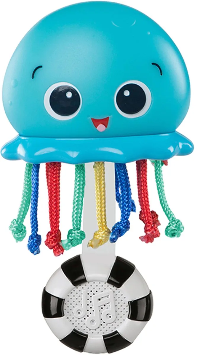 Baby rammelaar ocean glow sensory shaker van Baby Einstein in Blauw – productfoto