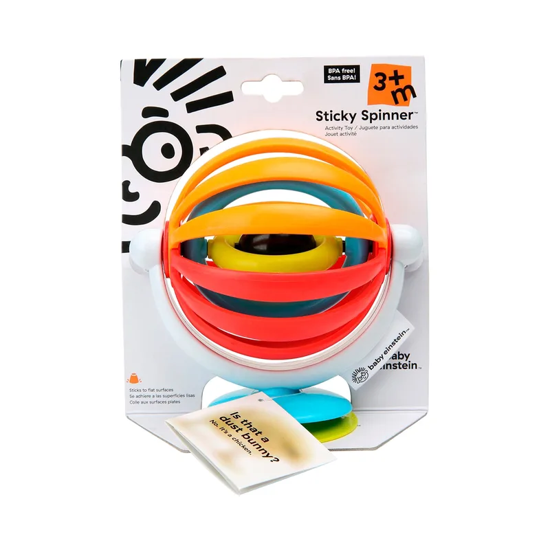 Baby rammelaar zuignap sticky spinner van Baby Einstein in Meerkleurig – productfoto 3 van 3