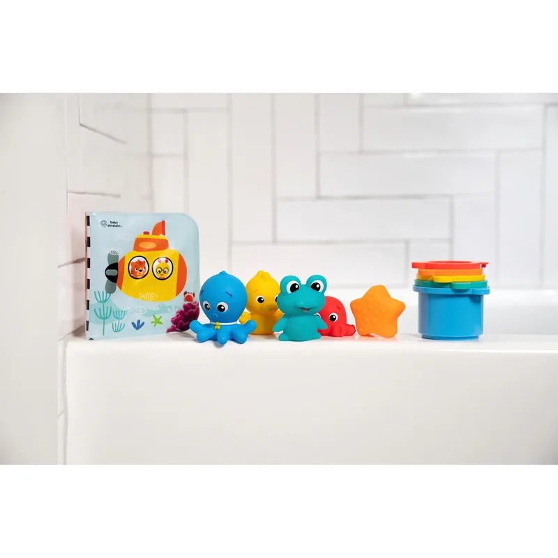 Badspeelgoed set Opus Bath Pals van Baby Einstein in Meerkleurig – productfoto