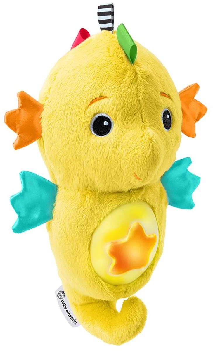 knuffel zeepaardje pluche soother geel - baby speelgoed. van Baby Einstein in Meerkleurig – productfoto